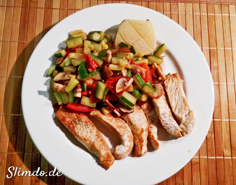 rezept ohne fett pute gemüse
